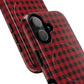 Tough Magnetic Phone Case - Red Plaid, Durable, Stylish Protection for iPhones, Gift for Outdoor Lovers, Unique Phone Cover