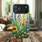 Floral Stained Harmony Glass Tough Magnetic Phone Case | Nature Inspired Design | Durable Protection | Gift for Nature Lovers | Spring Vibe