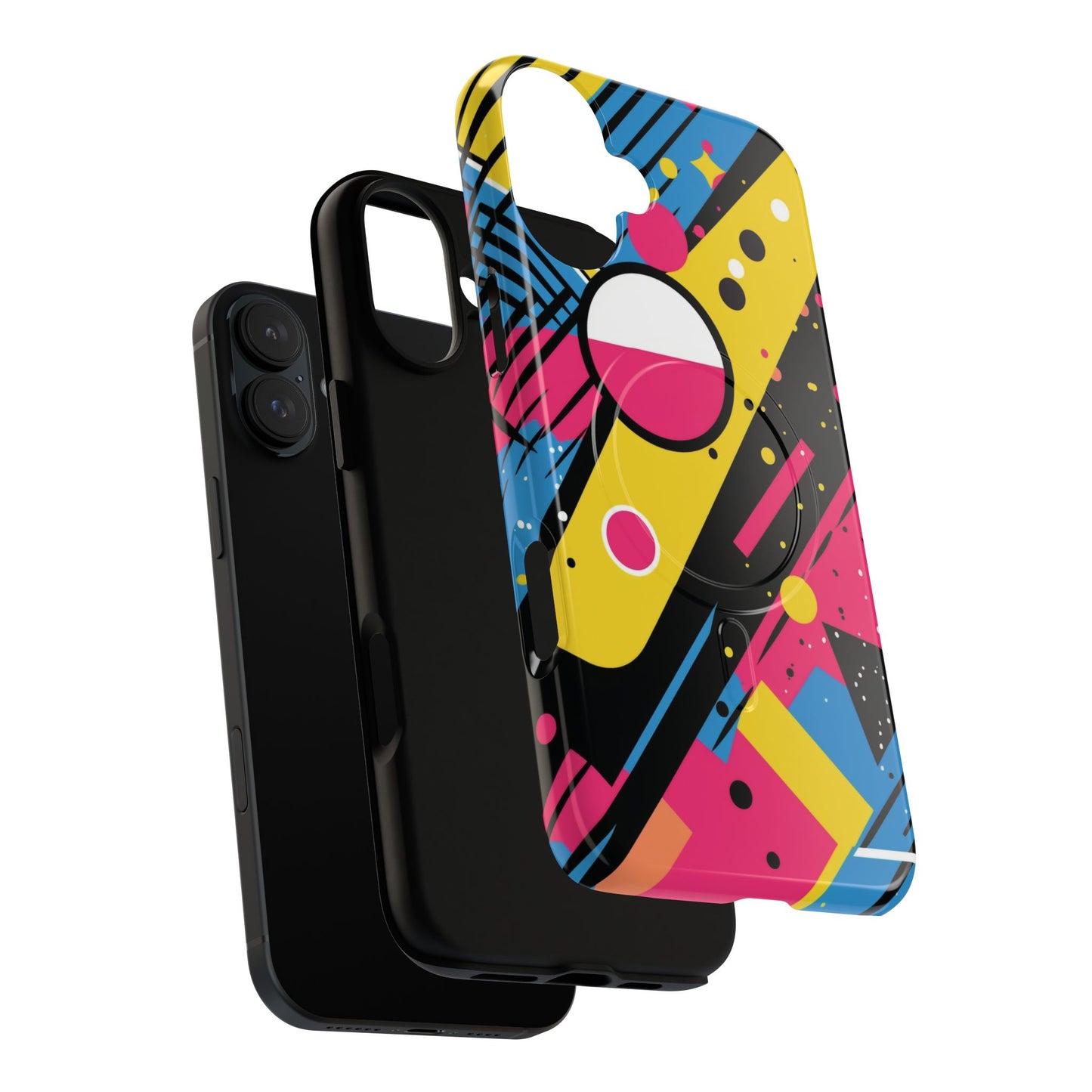 Electric Motion Mix iPhone Cases for Creative Souls | Tough iPhone Magnetic Cases, Stylish Protection, Unique iPhone Accessories, Gift for Art Lovers, Retro Vibes