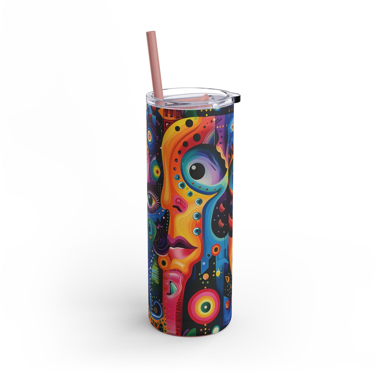 Psychedelic Visions Maars Maker Skinny Matte Tumbler, 20oz (PY)