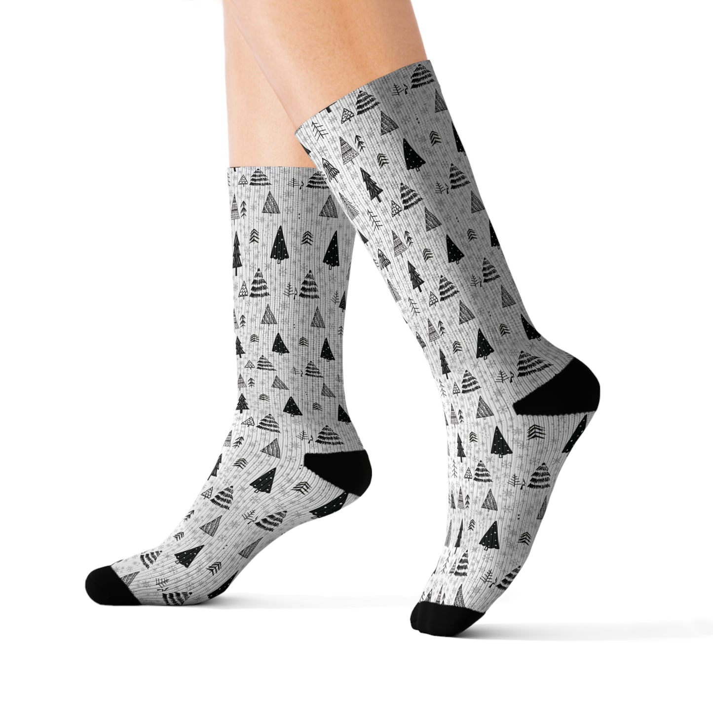 Winter Wonderland Sublimation Socks - High-Quality Comfort with Stylish Sublimated Print