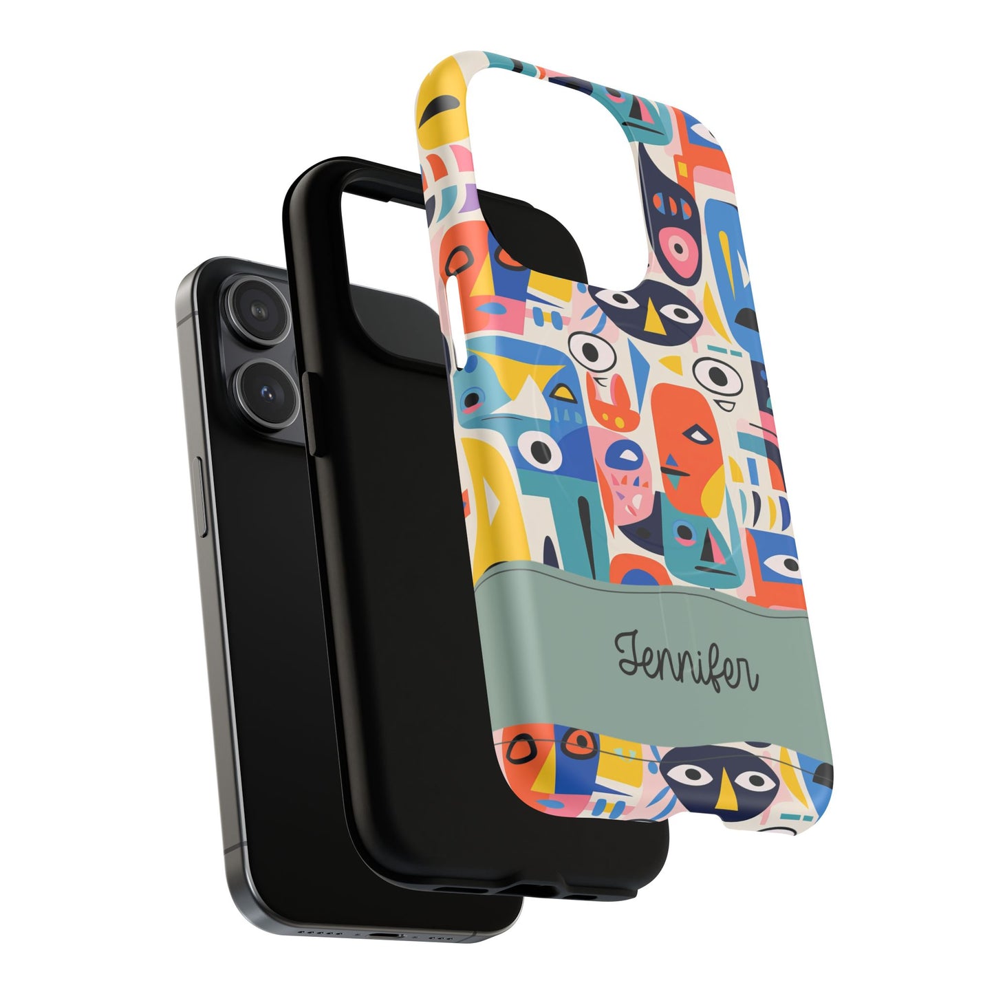 Personalized Vibrant Phone Case,  Magnetic iPhone Cover, Colorful Abstract Protection, Trendy Gift, Unique Tech Accessory, Art Phone Case