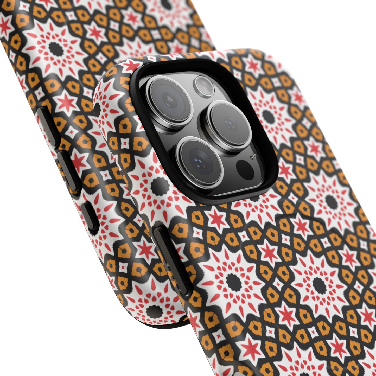 Bohemian Patterned Tough Magnetic Cases, Unique Phone Protection, Stylish Phone Cover, Gift for Trendsetters, Vibrant Designs