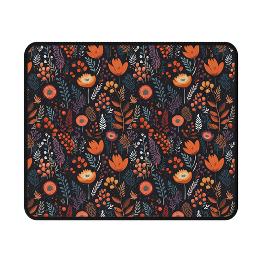 Autumn Bloom Floral Non-Slip Gaming Mouse Pad – Perfect for Gamers & Home Office Decor