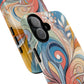 Personalized Sunset Garden Whirl Tough iPhone Magnetic Case for iPhone, Artistic Phone Cover, Durable Protection, Gifts for Her, Unique Style