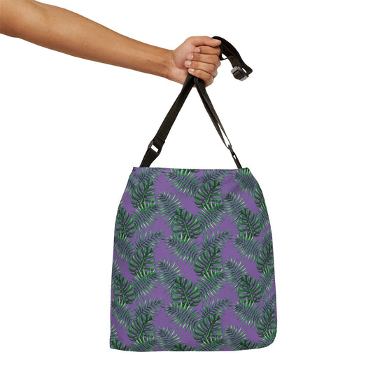 Purple Tropical Bliss Adjustable Tote Bag (AOP)