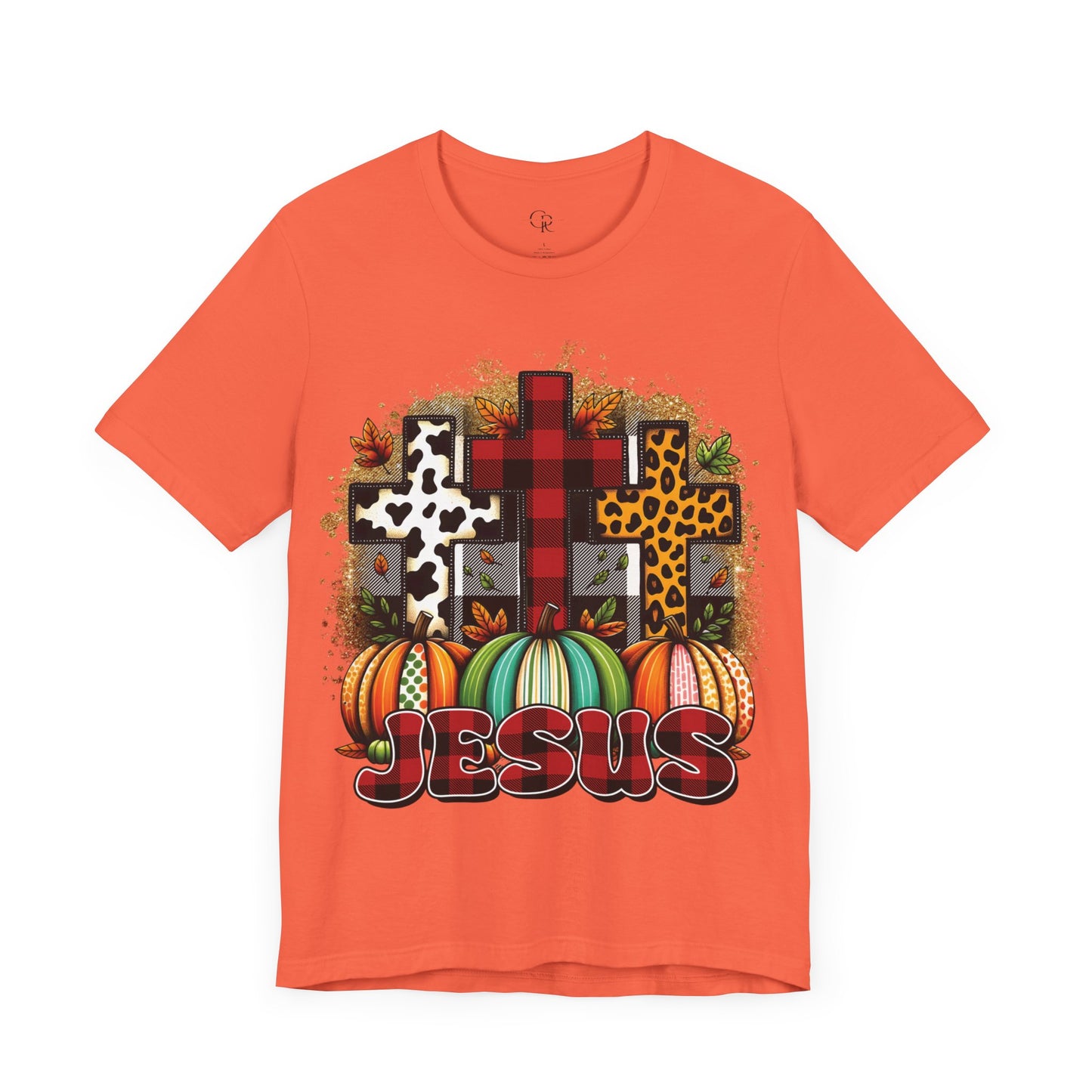 Faithful Harvest Cross Unisex Jersey Short Sleeve Tee