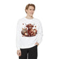 Autumn Highland Cow Charm Unisex Garment-Dyed Sweatshirt