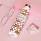 Personalized Red SchoolYard Chic Composition Book Inspired Slim Water Bottle, Customizable Drinkware, Eco-Friendly Hydration Bottle, Perfect for Gifts, School Supplies, Back to School
