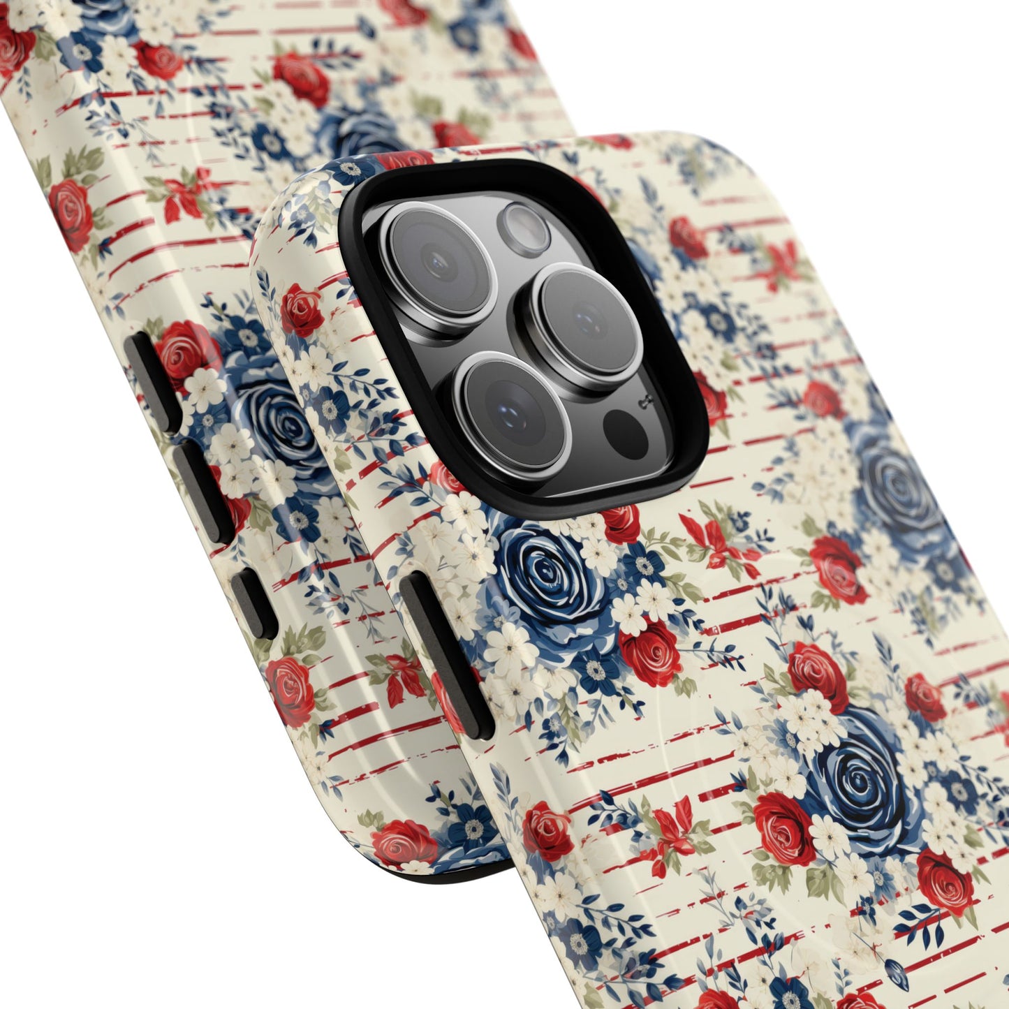 Rose & Glory Tough iPhone Magnetic Case, Vibrant Protective Cover, Stylish Gift for Her, Floral Design, iPhone Accessories, Anniversary Gift
