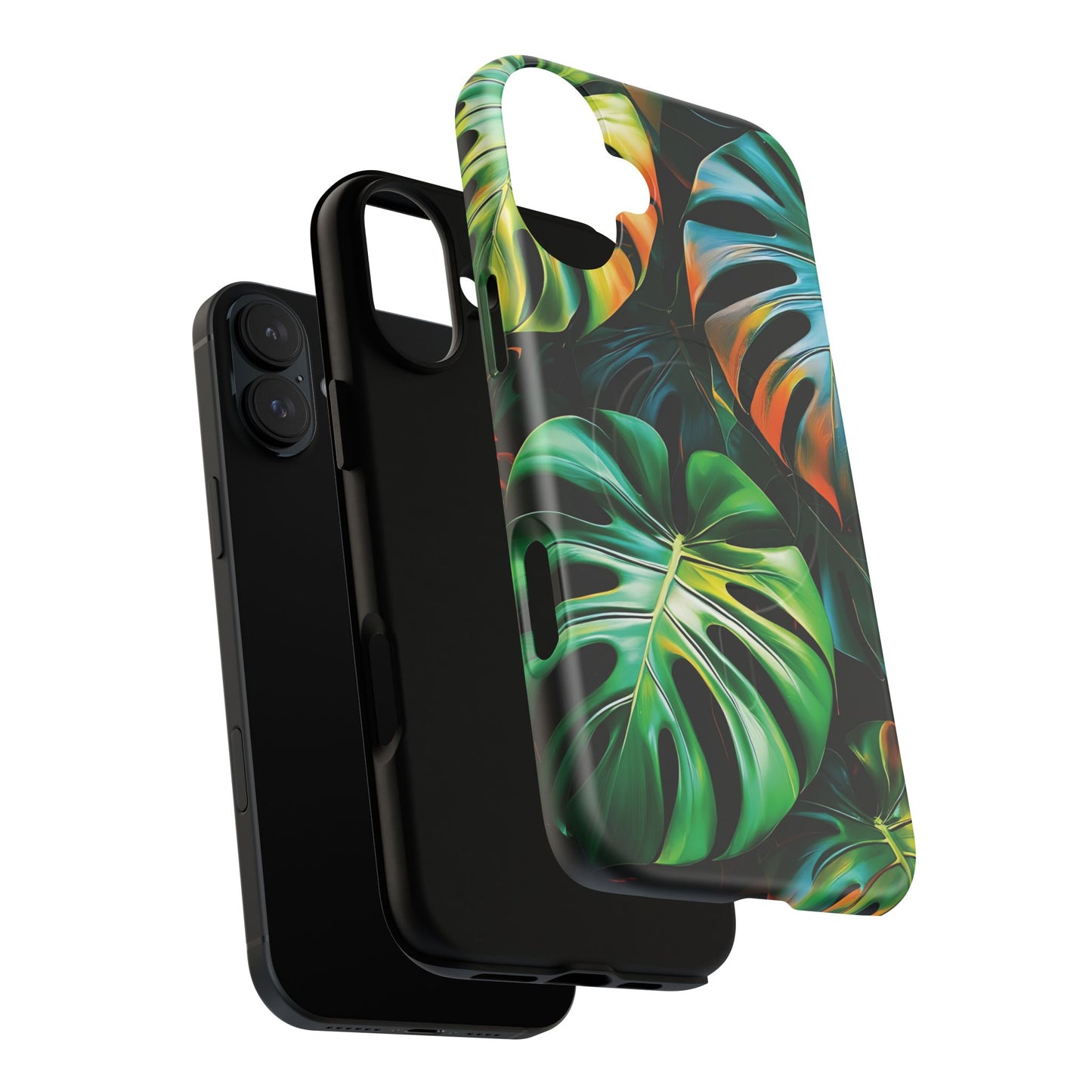 Tropical Leaf Phone Case | Tough Magnetic Cases, iPhone Accessories, Gift for Him/Her, Phone Protection, Summer Style, Trendy Design