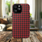 Tough Magnetic Phone Case - Red Plaid, Durable, Stylish Protection for iPhones, Gift for Outdoor Lovers, Unique Phone Cover
