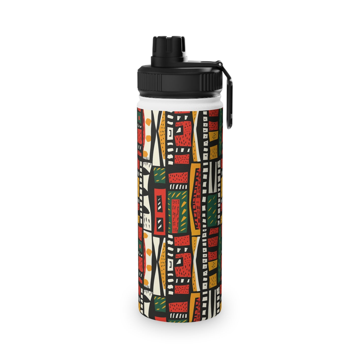 Tribal Harmony Stainless Steel Water Bottle, Sports Lid