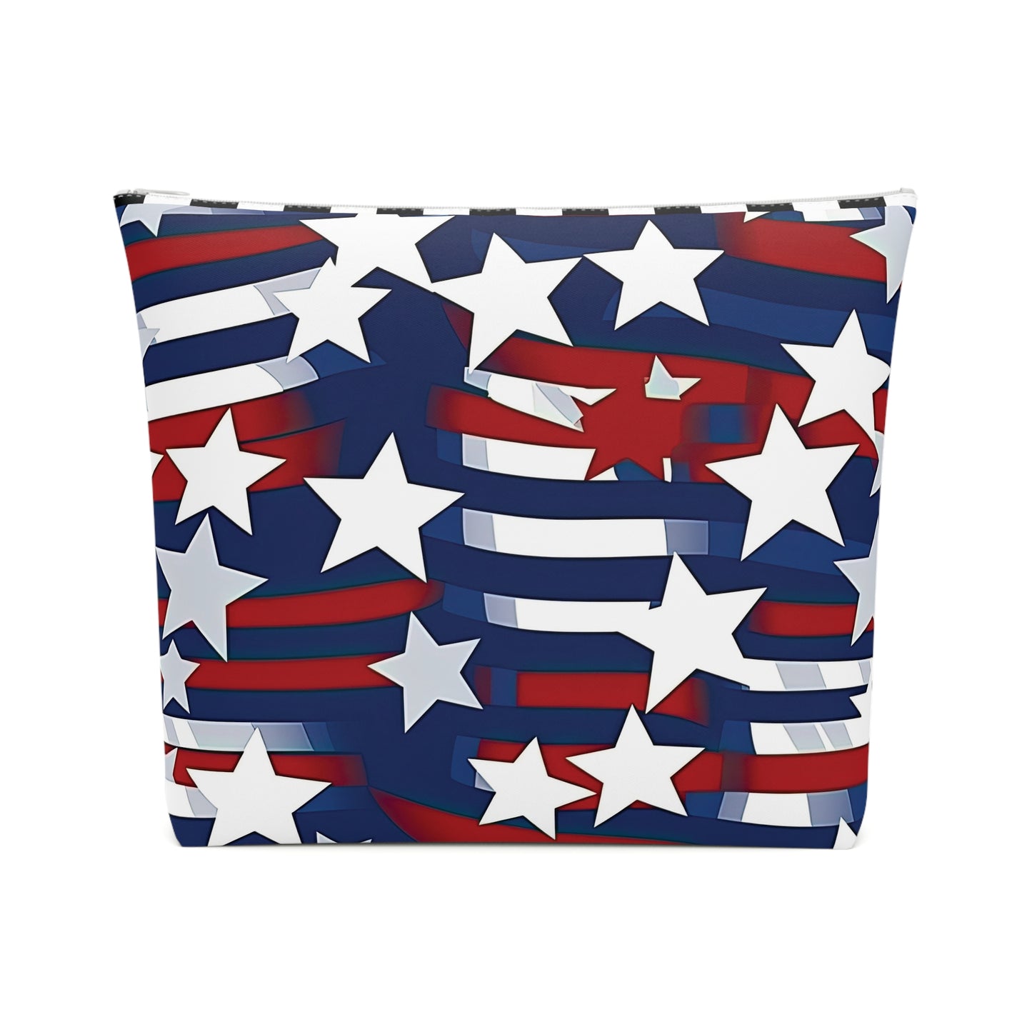 Patriotic Waves Cotton Cosmetic Bag