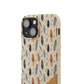 Personalized Whispering Feathers Samsung and iPhone Biodegradable Case, Custom Name Case.