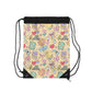 Composition Doodle Daydream Book Inspired Colorful ABC Drawstring Bag | Personalized College Ruled Tote | Kids School Gear | Fun Gym Sack | Back to School Accessory