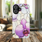 Orchid Grace Tough iPhone Magnetic Case, Protective iPhone Cover, Trendy Stained Glass Design, Floral Gift, Unique iPhone Accessory, Durable iPhone Case