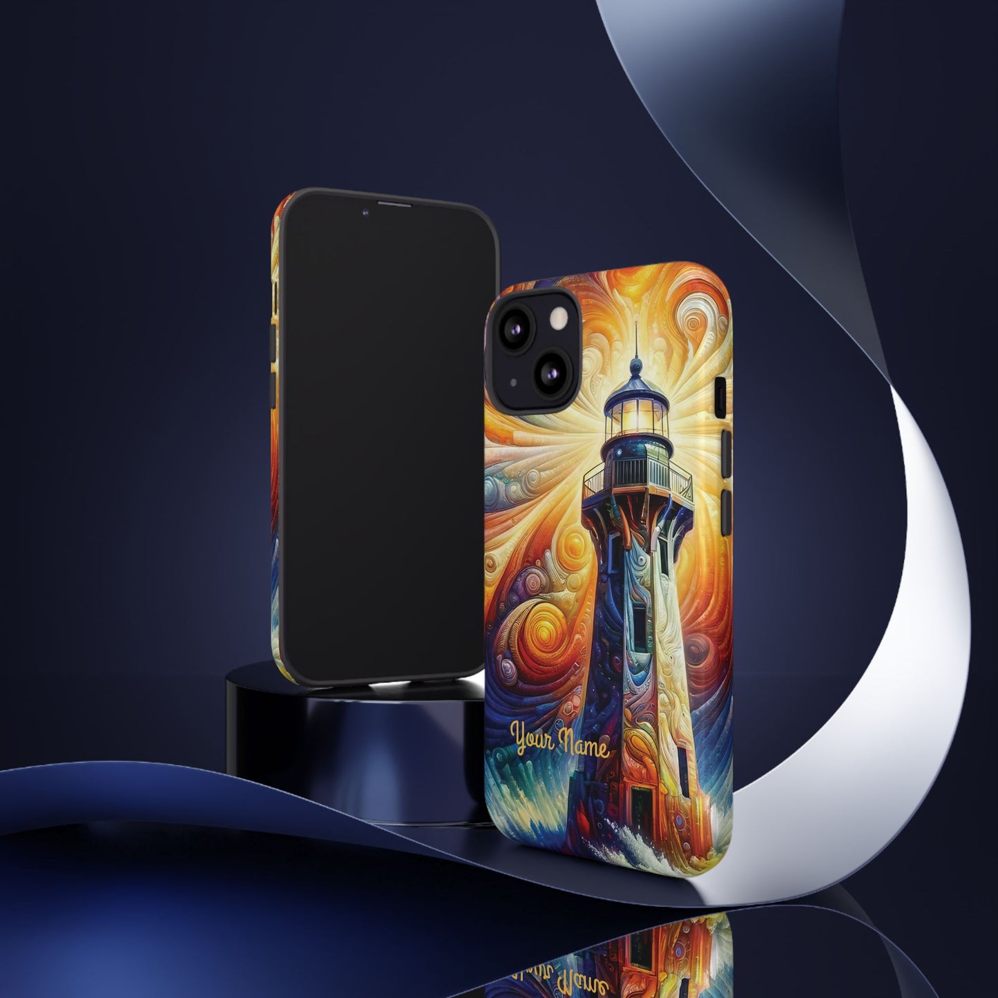 Personalized Cosmic Beacon iPhone Tough Cases, Gift for Him/Her.
