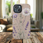 Lavender Floral Tough Magnetic Phone Case | Durable Protective Cover, Flower Design, Gifts for Her, Phone Accessories, Nature Lover