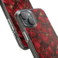Velvet Petal Noir Floral Petal Clear Impact-Resistant iPhone and Samsung Case.