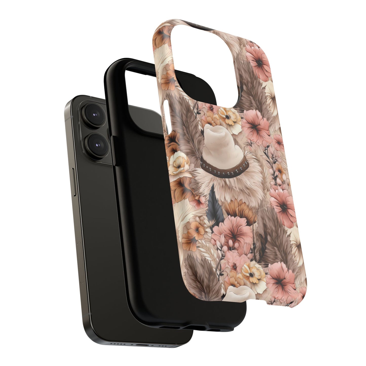 Western Boho Tough iPhone Magnetic Case - Bohemian Style, Durable Protection, Unique Gift, Trendy Accessory, iPhone Cover