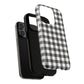 Black and White Gingham Phone Case, Tough Magnetic Cases, Stylish Phone Cover, Gift for Her, Trendy Phone Accessory, Checkered Print