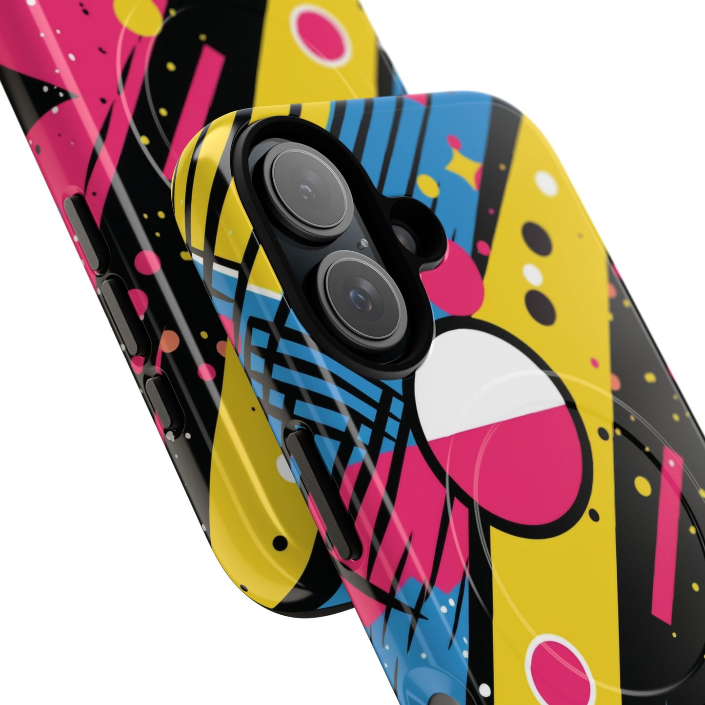 Electric Motion Mix iPhone Cases for Creative Souls | Tough iPhone Magnetic Cases, Stylish Protection, Unique iPhone Accessories, Gift for Art Lovers, Retro Vibes