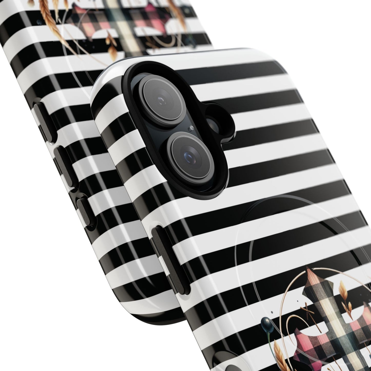 Striped in His Glory iPhone Case, Tough Magnetic Phone Protector, MagSafe iPhone Cover, Durable Case for Everyday Use, Gift for Nature Lovers, Vibrant Design.