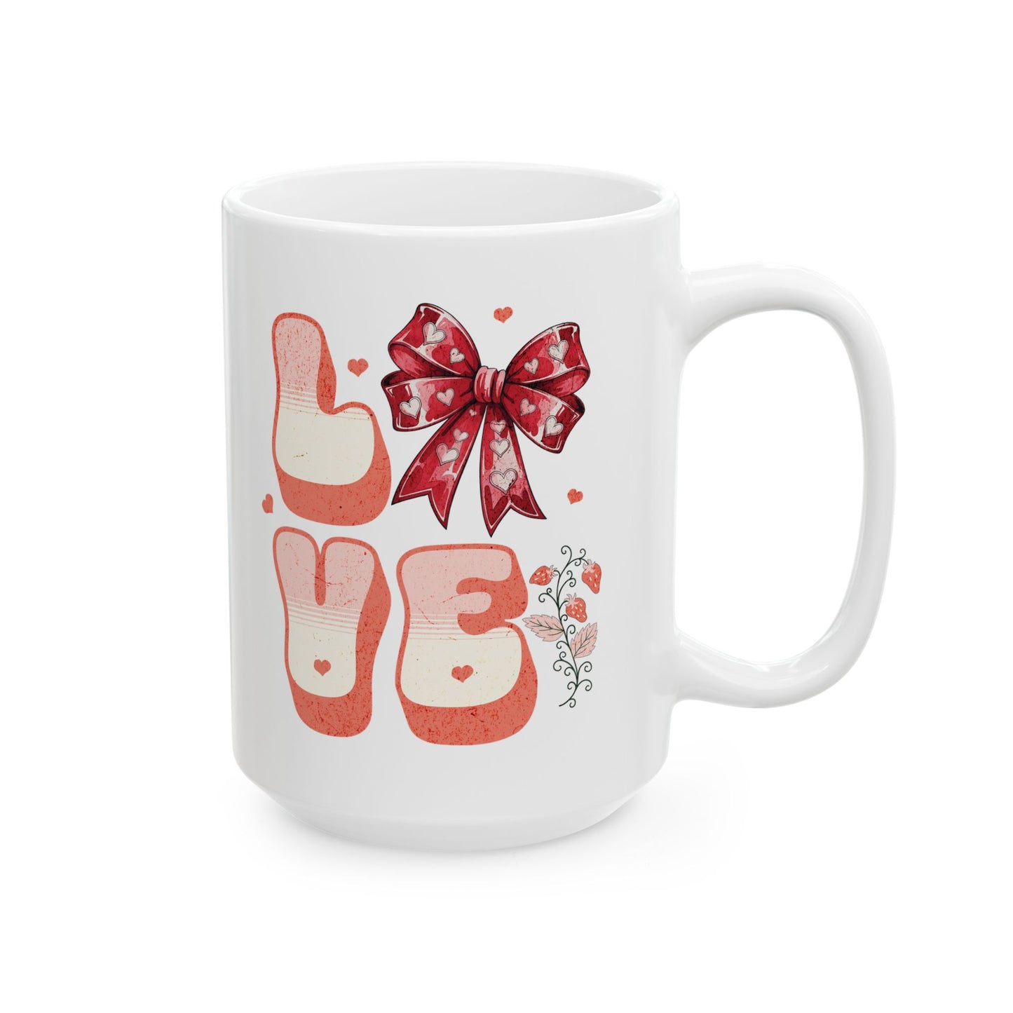 LOVE Coquette Ceramic Mug Gift - 11oz & 15oz - BPA & Lead-Free