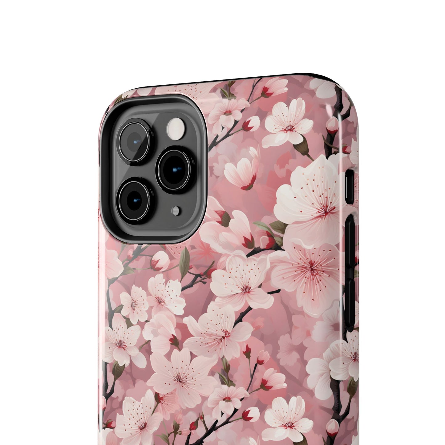 Personalized Cherry Blossom iPhone and Samsung Tough Phone Cases