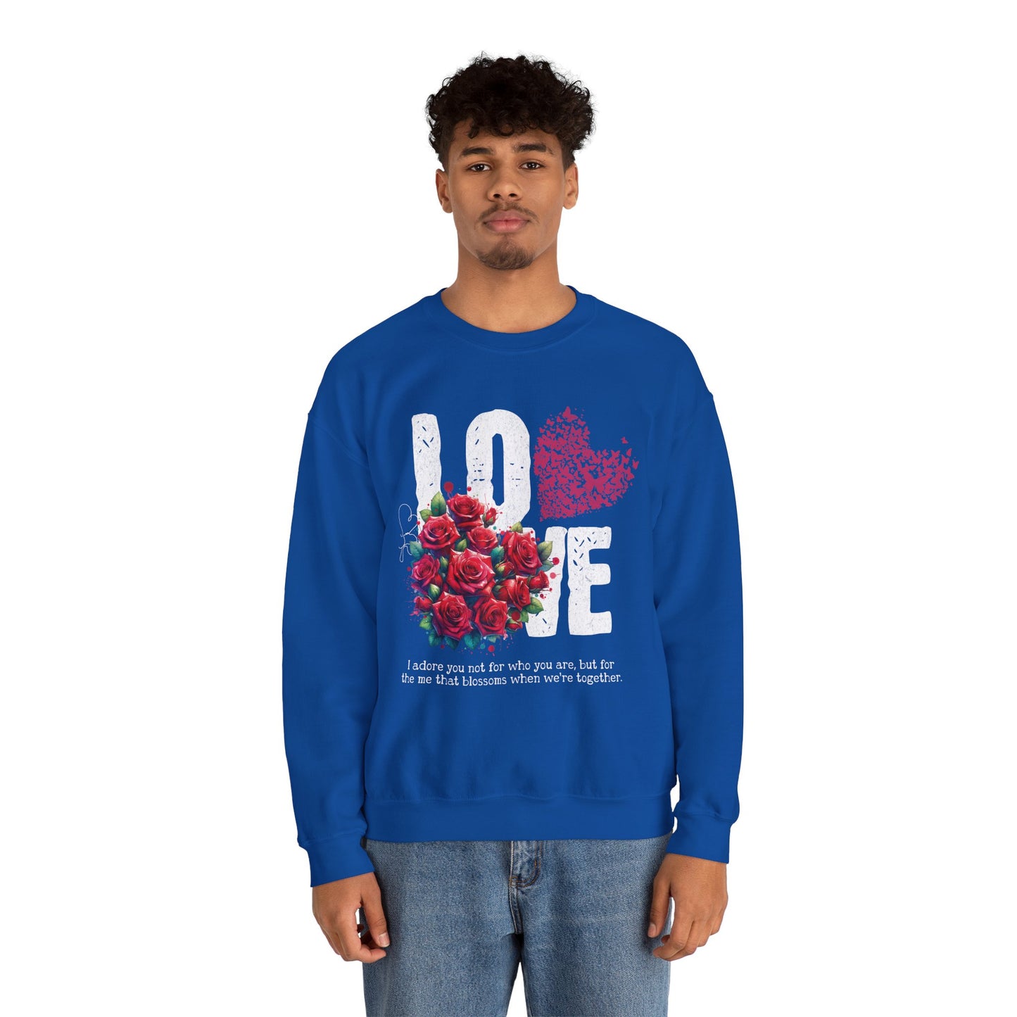 LOVE Always Unisex Heavy Gildan Blend™ Crewneck Sweatshirt.