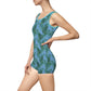 Blue Tropical Bliss Women's Vintage Swimsuit (AOP)