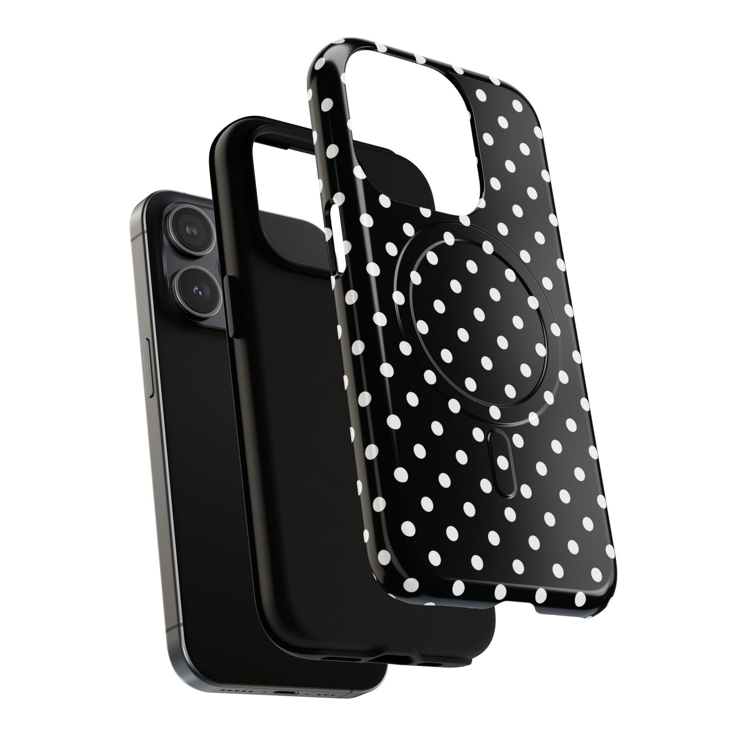 Polka Dot Tough iPhone Magnetic Case, Stylish iPhone Cover for Protection, Unique Gift for Birthdays, Holidays, Tech Lovers