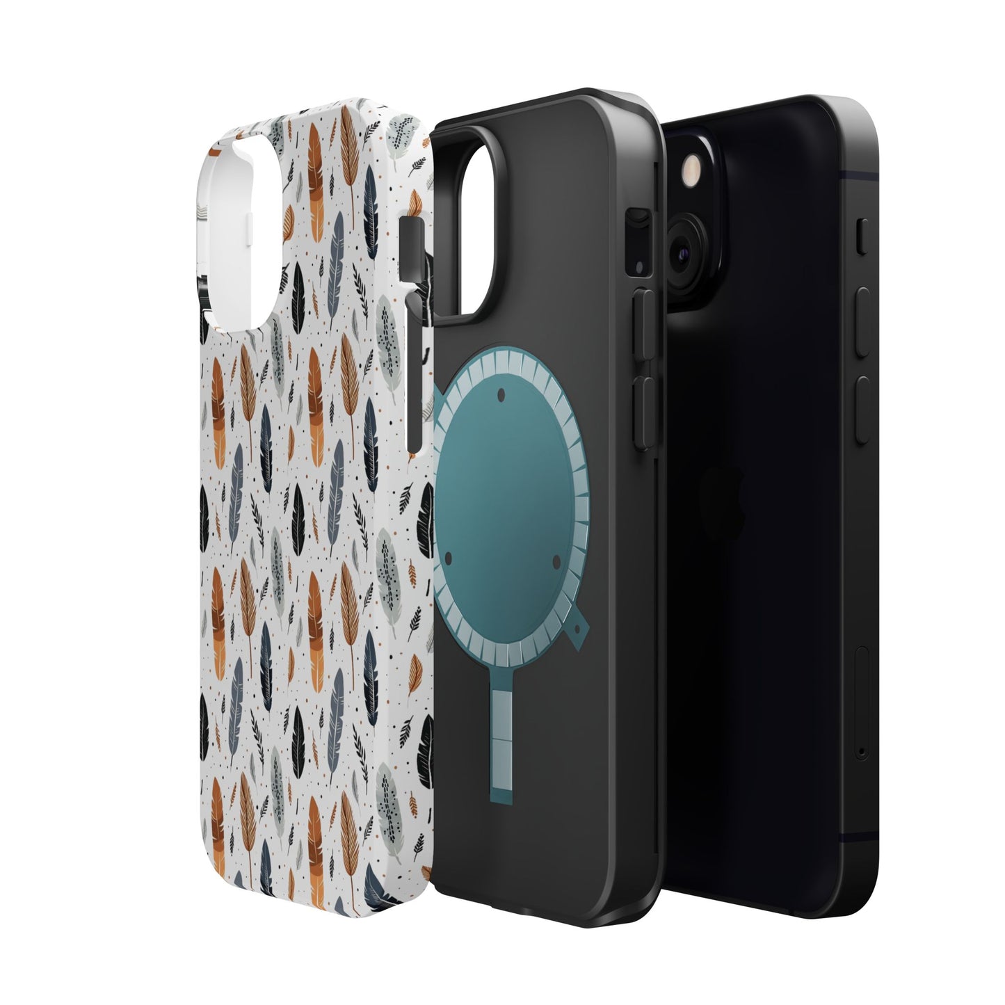 Whispering Feathers Magnetic Tough iPhone Cases