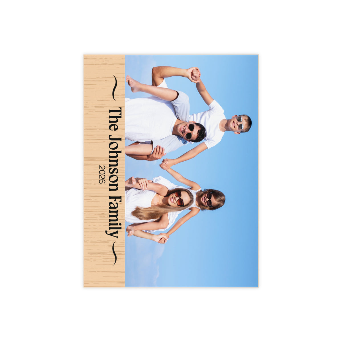 Ceramic Photo Tile — Personalized Family Name & Year Keepsake