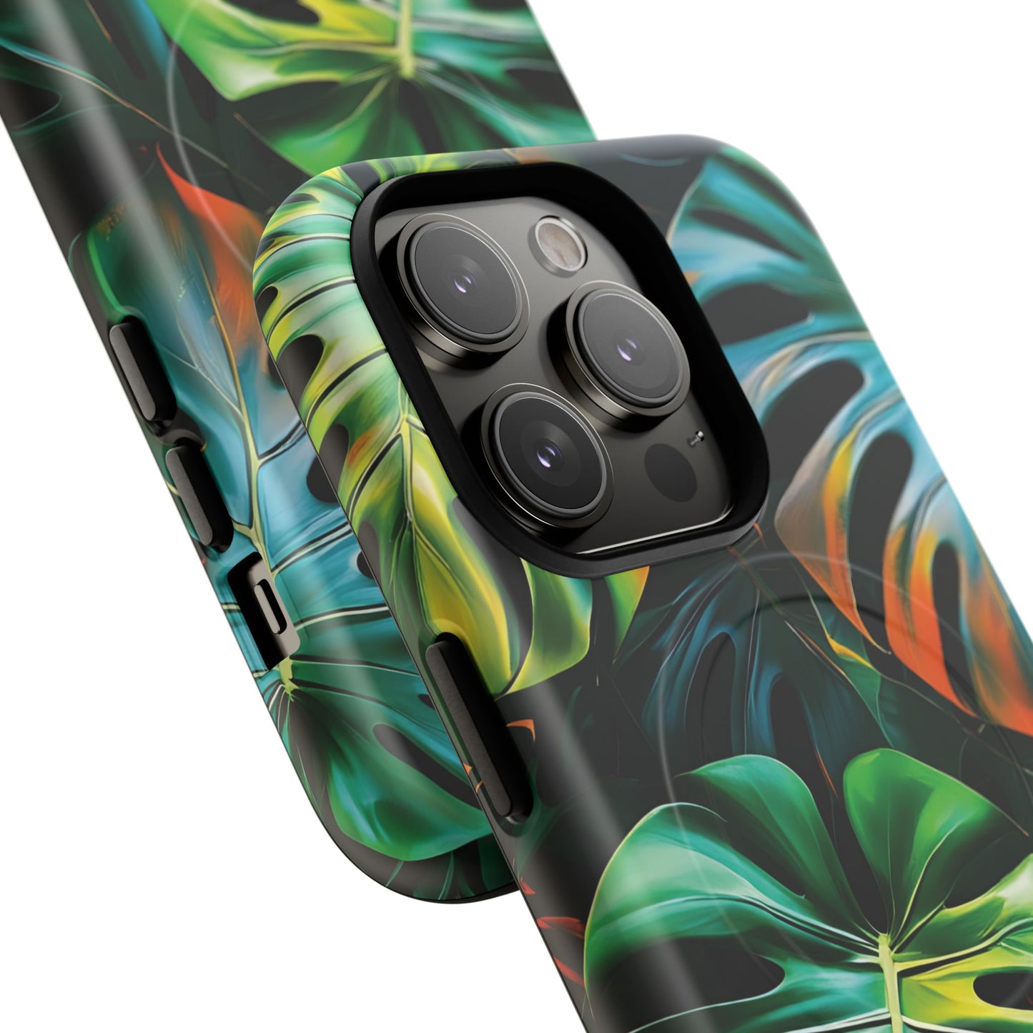 Tropical Leaf Phone Case | Tough Magnetic Cases, iPhone Accessories, Gift for Him/Her, Phone Protection, Summer Style, Trendy Design