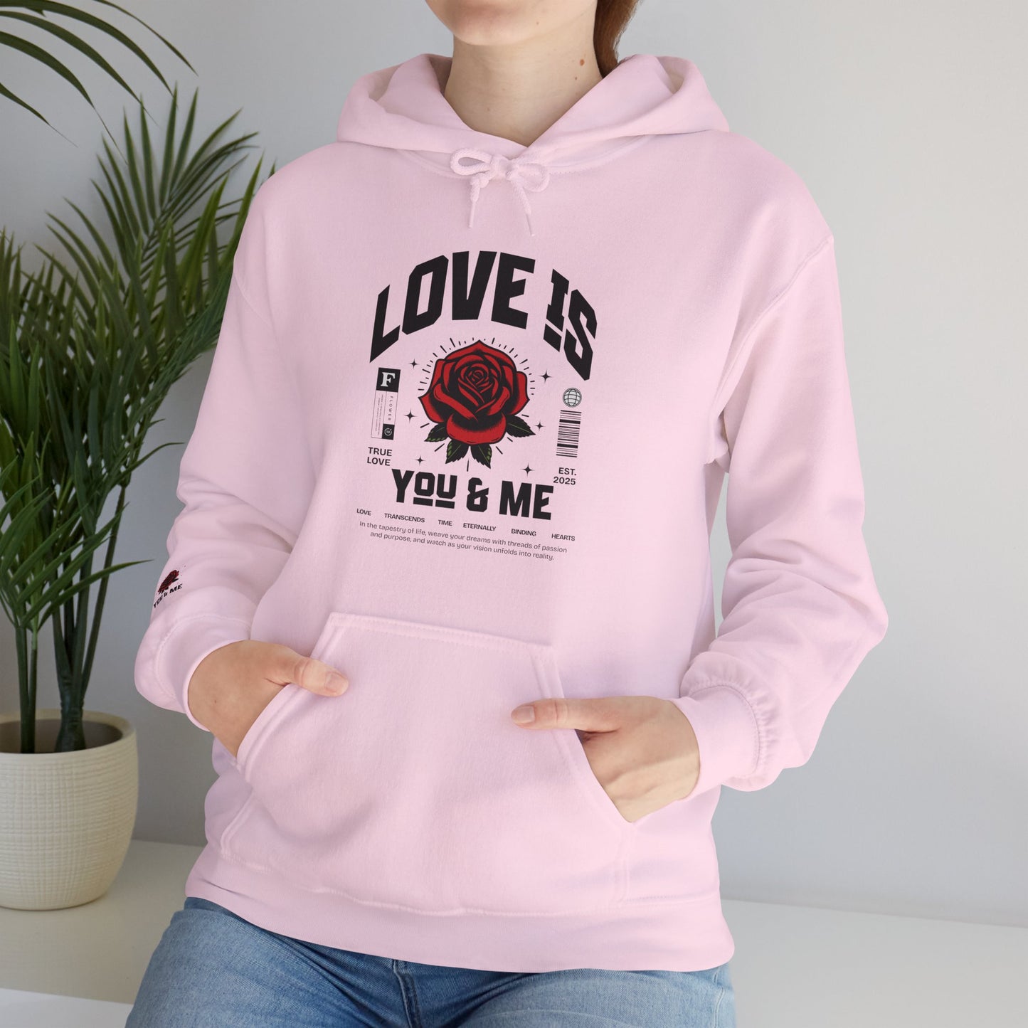 You and Me Unisex Gildan Hoodie Sweatshirt