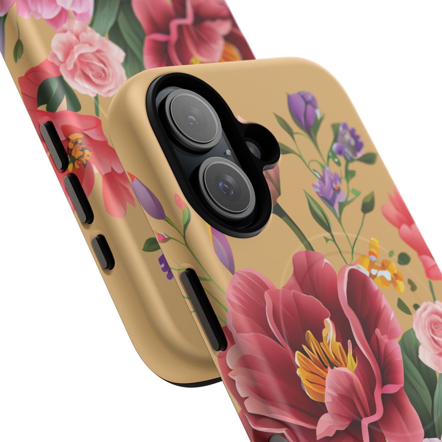 Sunset Botanica Tough iPhone Magnetic Case, Gifts for Her, MagSafe® iPhone® Tough Case, iPhone 13, 14, iPhone 15, iPhone 16, 17, Pro, Pro Max, Plus.