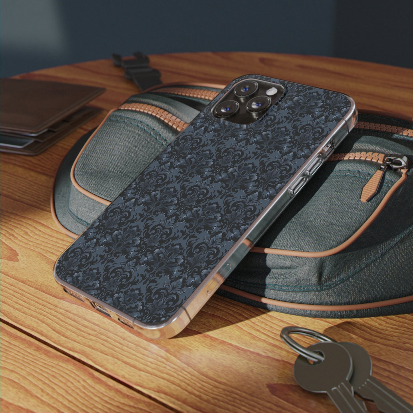 Opulent Dusk Clear Silicone iPhone Cases