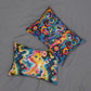Psychedelic Visions Vibrant Art Lumbar Pillow - Colorful Abstract Design for Cozy Living Spaces.