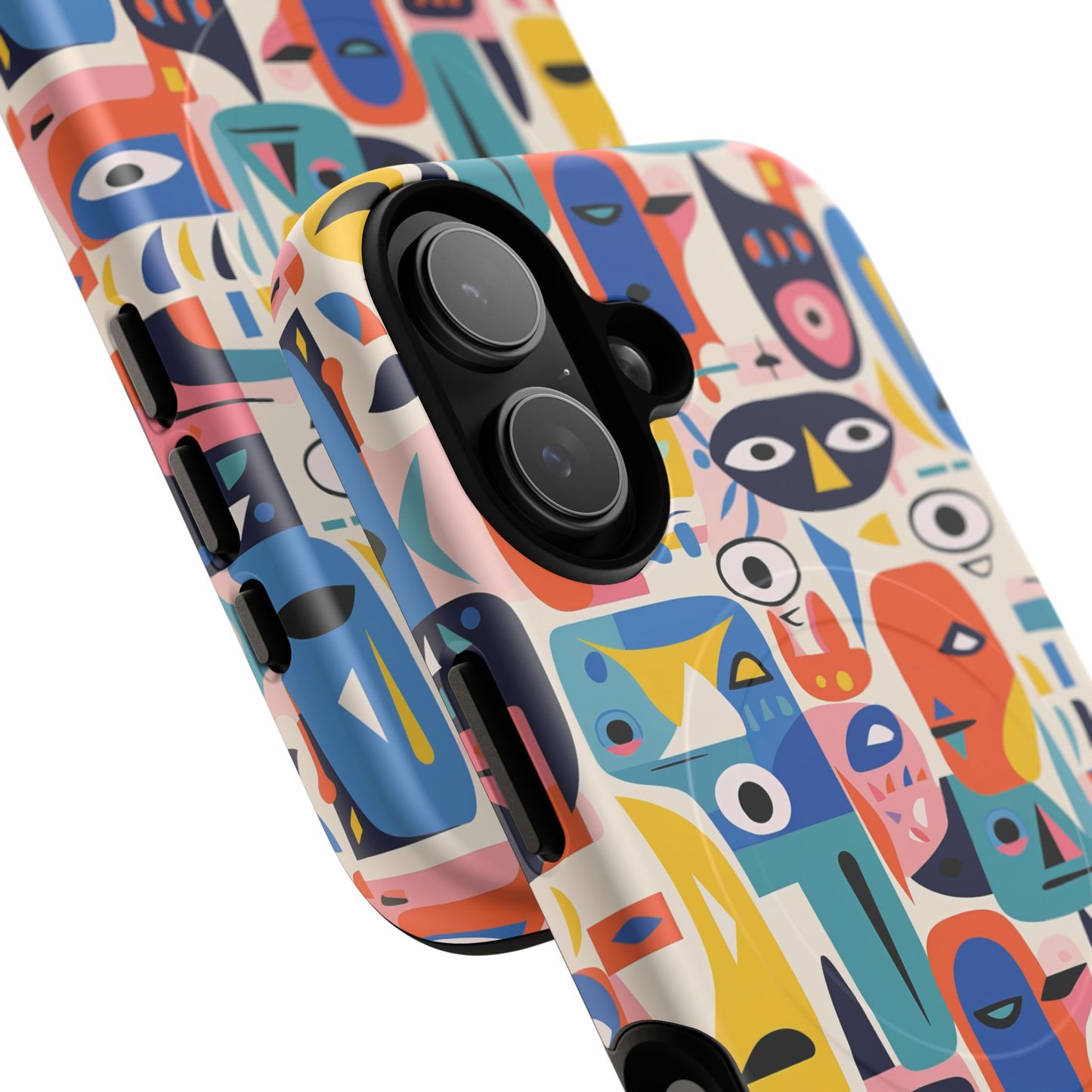 Vibrant Phone Case,  Magnetic iPhone Cover, Colorful Abstract Protection, Trendy Gift, Unique Tech Accessory, Art Phone Case