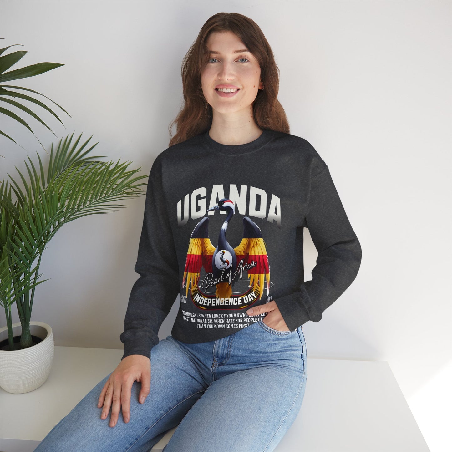 UGANDA Unisex Heavy Blend™ Crewneck Sweatshirt