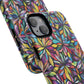 Prism Petal Burst Tough Magnetic iPhone Case, Colorful iPhone Case, Unique Gift for Flower Lovers, Stylish stained Glass Accessory