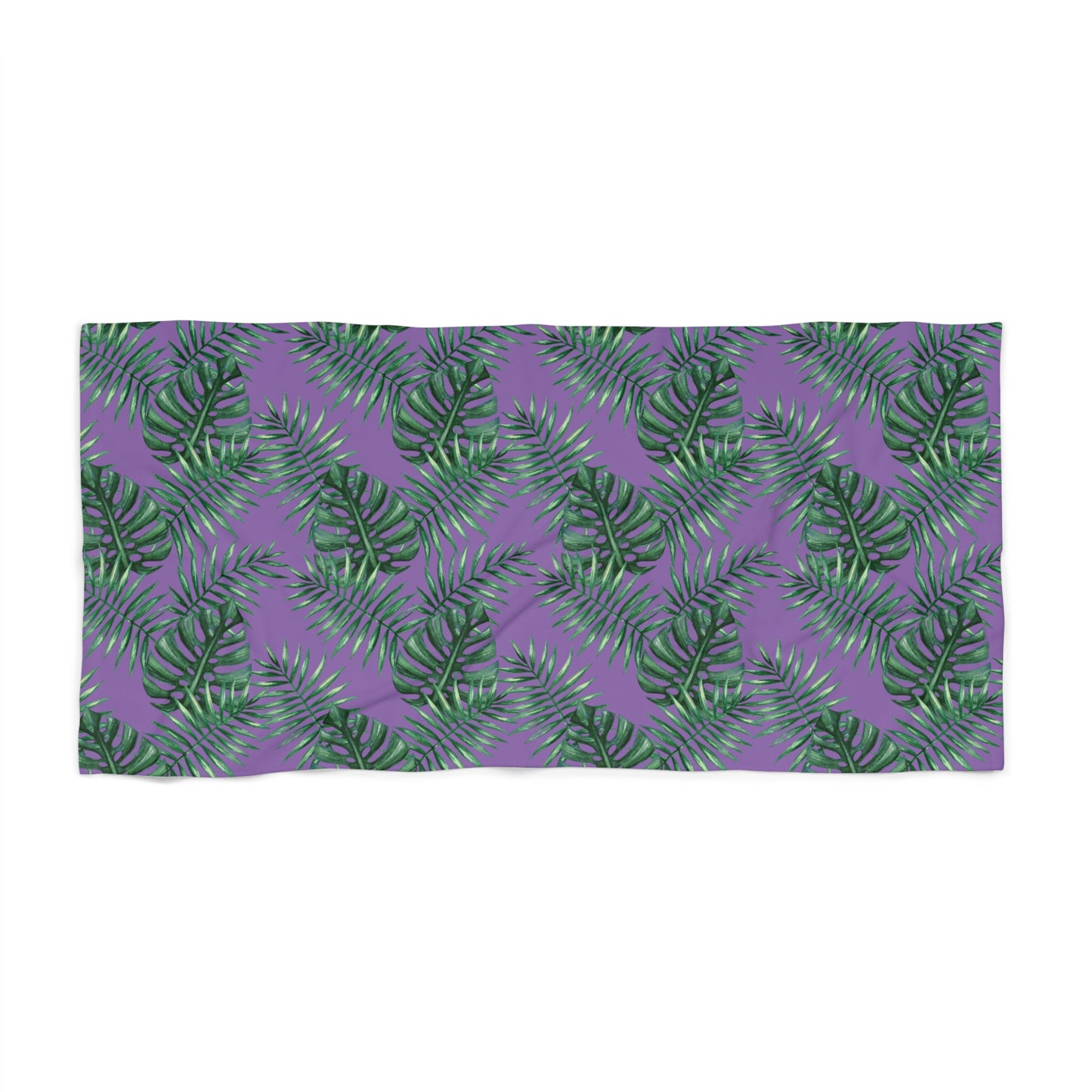 Tropical Bliss Purple Beach Towel