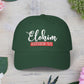 Classic Embroidery Dad Cap with 'ELOHIM, GENESIS 1:1' - Faith-Based Hat, Casual Wear, Gift for Dad, Christian Accessory, Summer Fashion