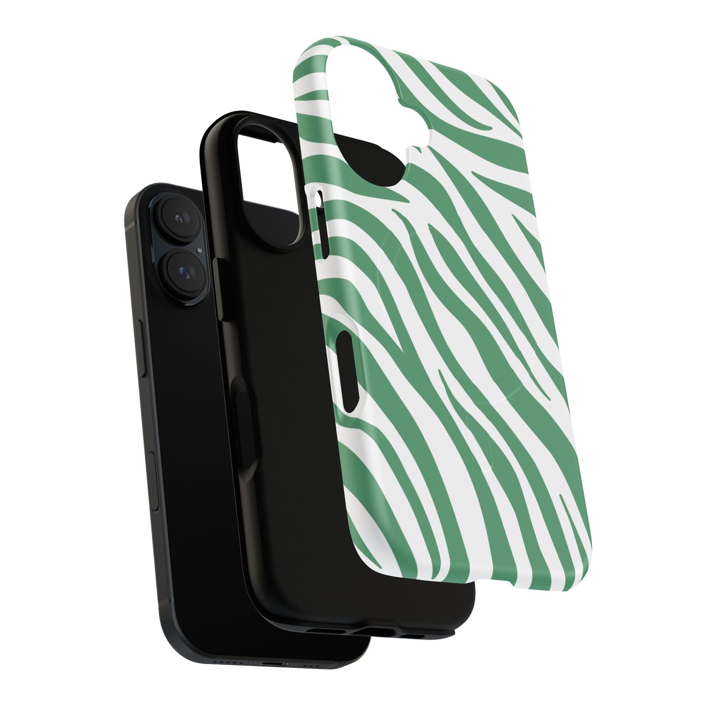Trendy Zebra Print iPhone Case, Stylish Tough Magnetic Case for iPhone, Animal Print Accessory, Unique iPhone Cover, Gift for Animal Lovers