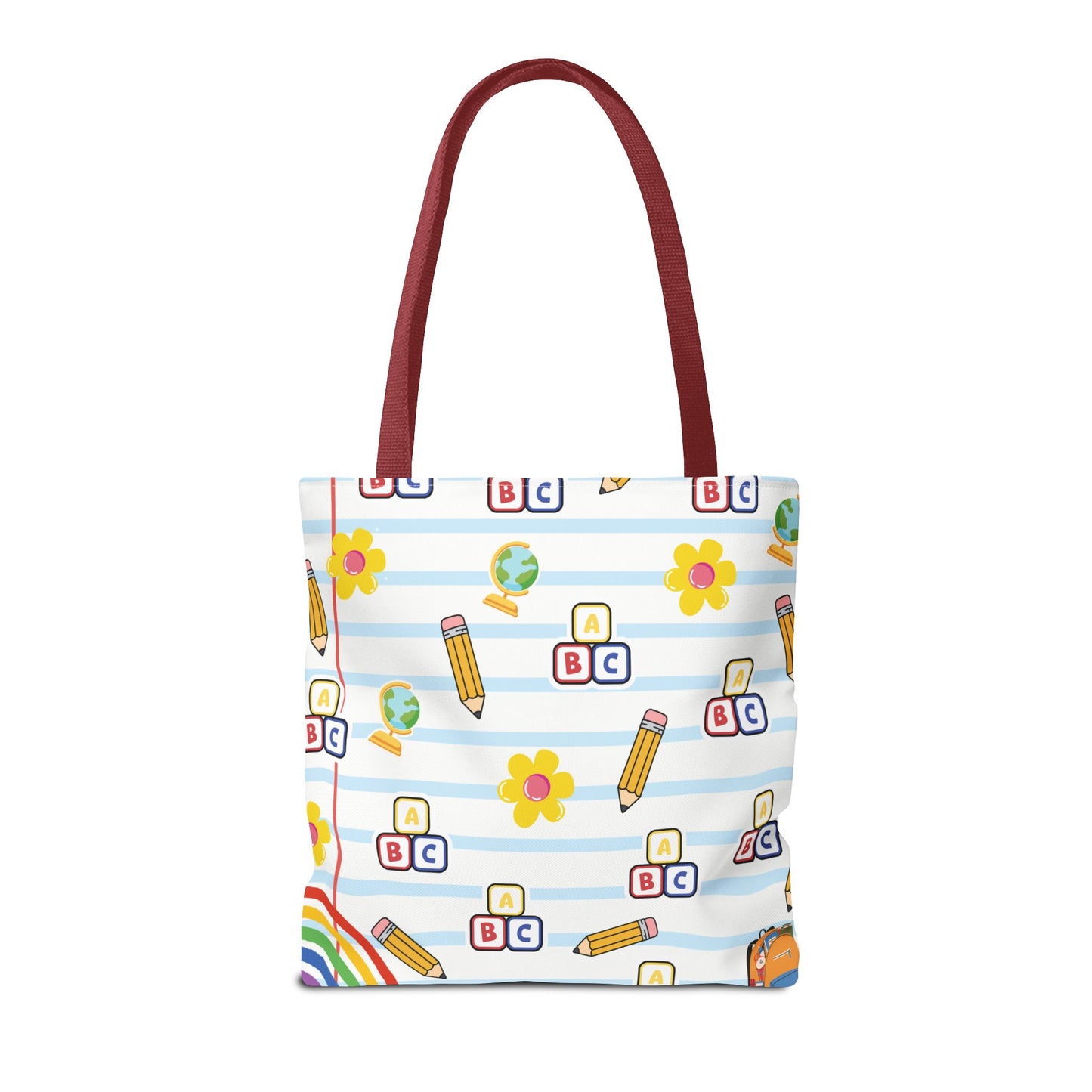 Personalized White SchoolYard Chic Composition Book Inspired Tote Bag, Back to School Tote, Teacher Gift, Kids Bag, Custom Name Bag, Educational Accessories, Back to School Tote Bag.