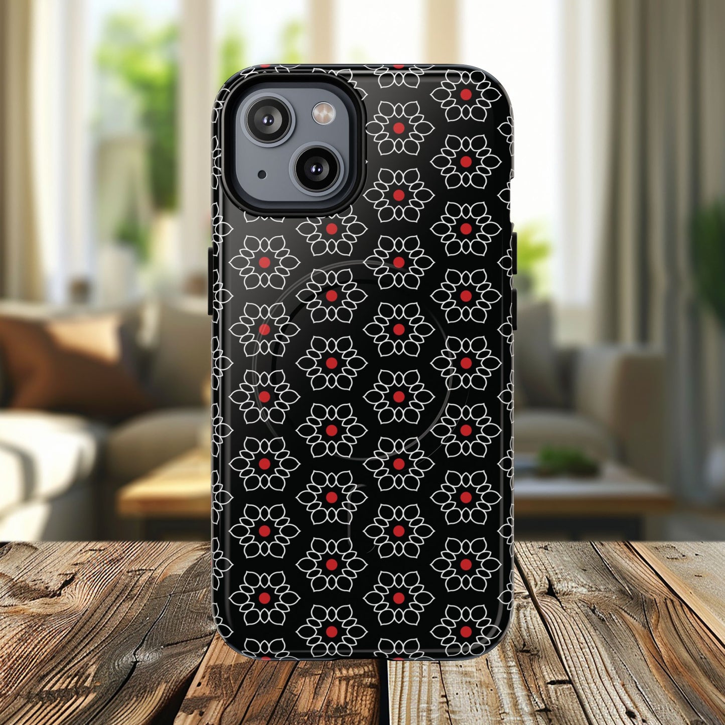Floral Power Magnetic Tough iPhone Cover | Tough iPhone Cover, Floral Design, Custom iPhone Accessory, Gift for Her, iPhone Case