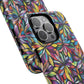 Prism Petal Burst Tough Magnetic iPhone Case, Colorful iPhone Case, Unique Gift for Flower Lovers, Stylish stained Glass Accessory