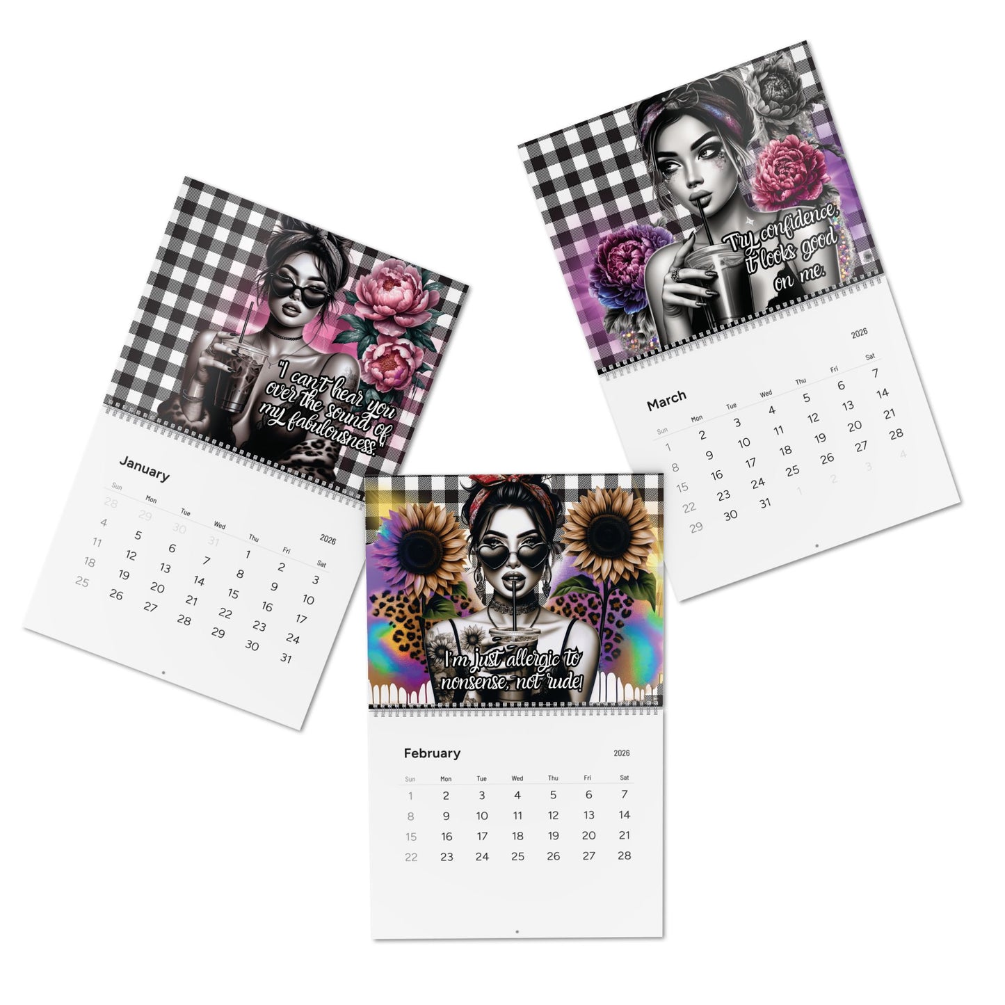 365 Days of Sass Wall Calendar — Bold & Brilliant Attitude (2026)